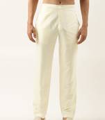 Cream cotton silk pant pajama