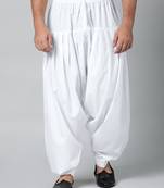 White fine cotton salwar