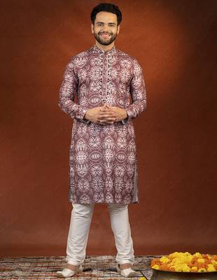 Maroon tie dye kurtas 1