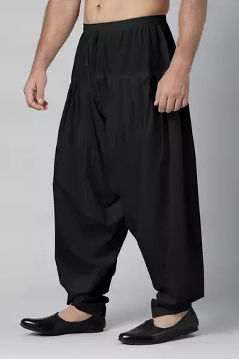 Black fine cotton salwar