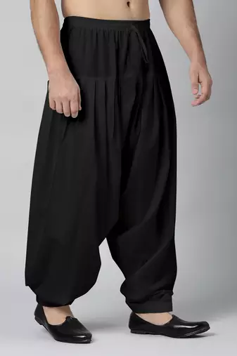 Black fine cotton salwar
