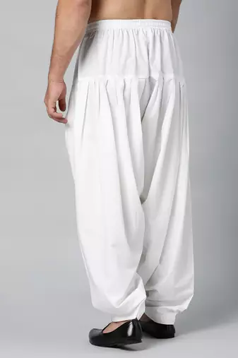 Off white fine cotton salwar