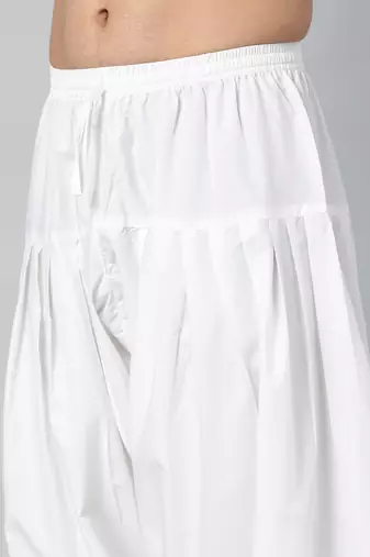 Off white fine cotton salwar