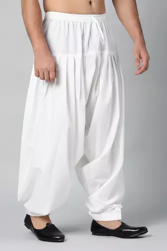 Off white fine cotton salwar
