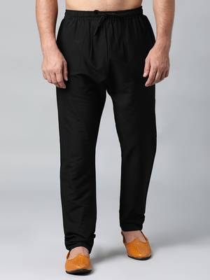 Black cotton silk pajama 1