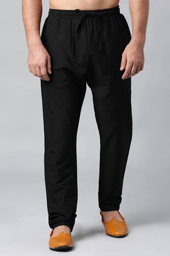 Black cotton silk pajama
