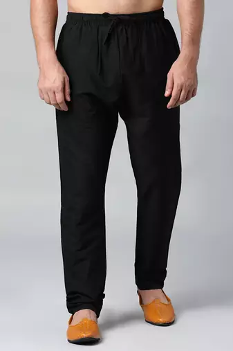 Black cotton silk pajama