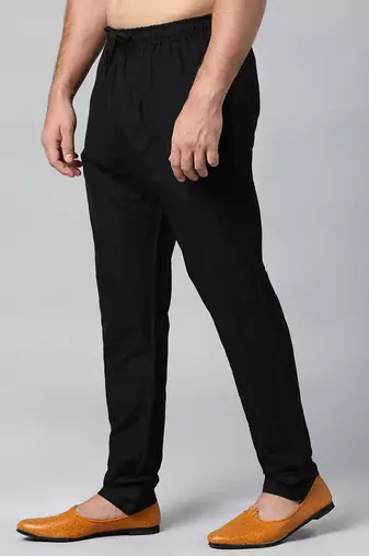 Black cotton silk pajama