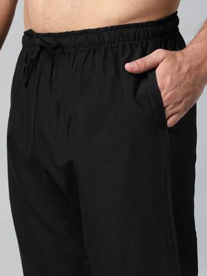 Black cotton silk pajama 4