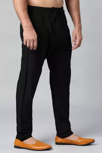 Black cotton silk pajama