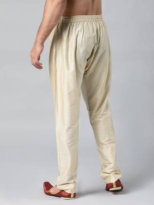 Gold cotton silk pajama 3