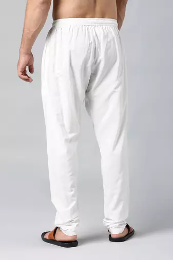 Off white cotton silk pajama