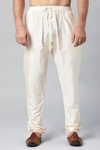 Beige cotton silk pajama