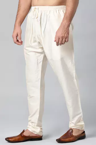 Beige cotton silk pajama