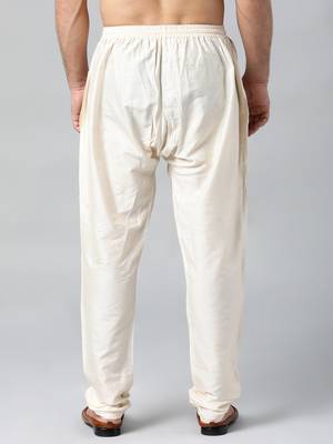 Beige cotton silk pajama 3