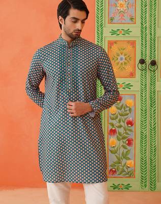Blue printed kurtas 2