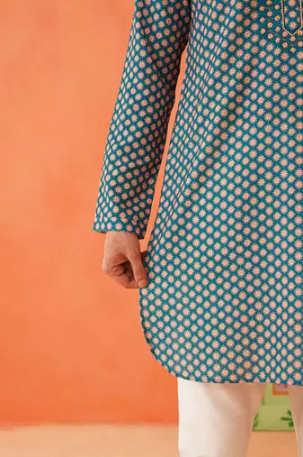 Blue printed kurtas
