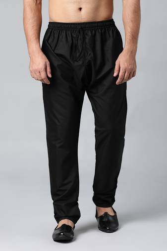 Black fine cotton pajama