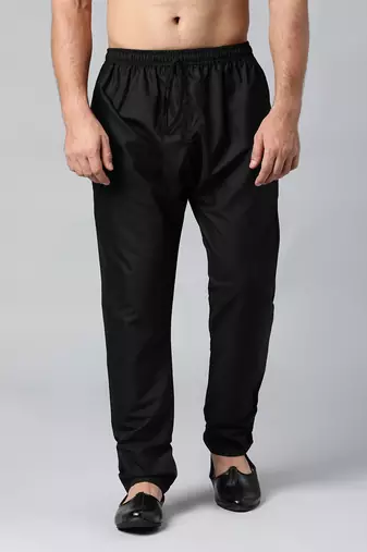 Black fine cotton pajama
