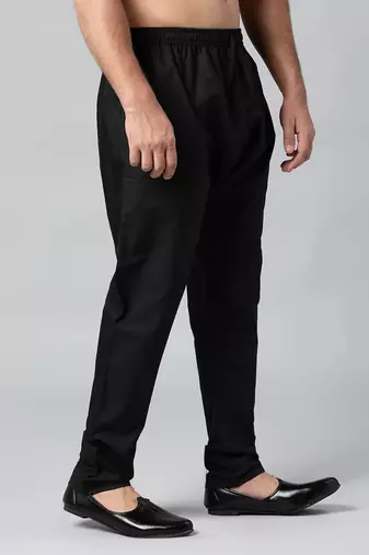 Black fine cotton pajama