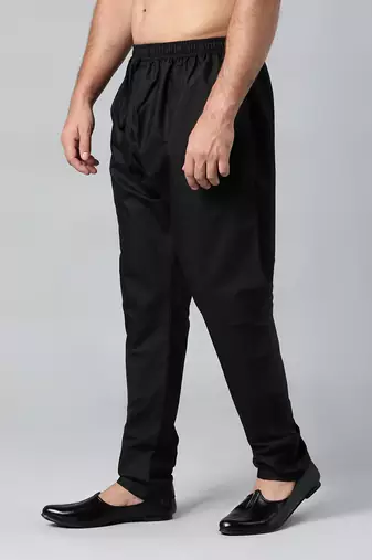 Black fine cotton pajama