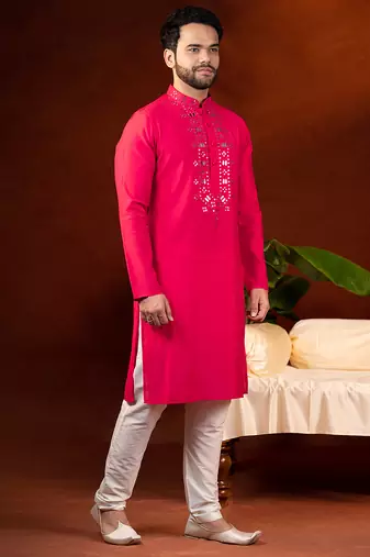 Mirror embroidery kurtas