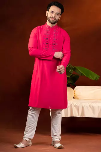 Mirror embroidery kurtas