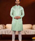Green embroidery kurtas