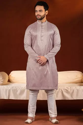 Lavender embroidery kurtas