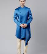 Navy draped indo set