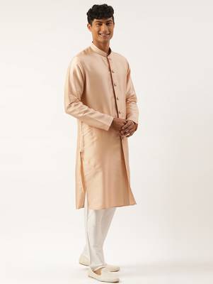 White embroidered open indowestern set 3