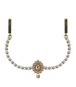 Waist Belt Gold Platted White Color Stone