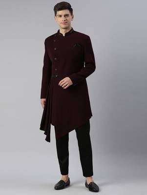 Wine drape indowestern 1