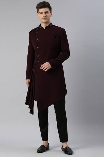 Wine drape indowestern