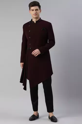 Wine drape indowestern