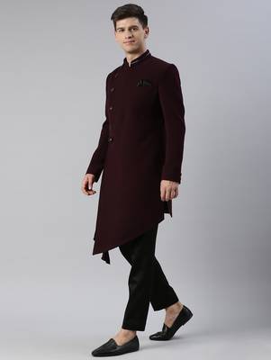 Wine drape indowestern 3