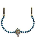 Waist Belt Gold Platted Blue Color Stone