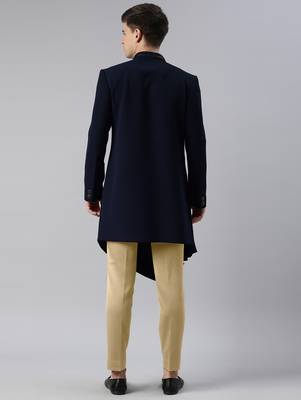Blue drape indowestern 5