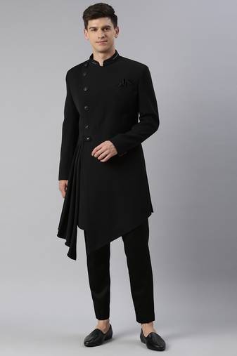 Black drape indowestern