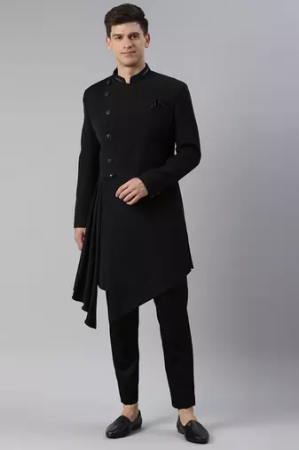 Black drape indowestern