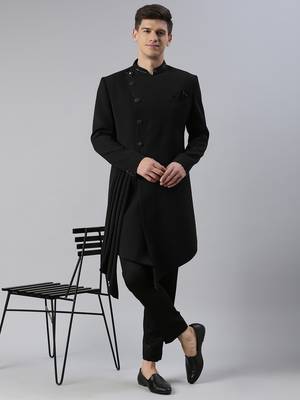 Black drape indowestern 2