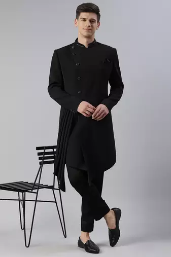 Black drape indowestern