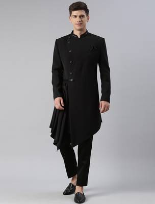 Black drape indowestern 3