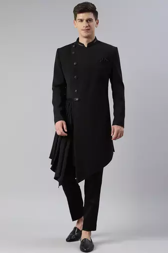 Black drape indowestern