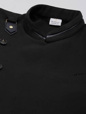 Black drape indowestern 4