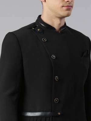 Black drape indowestern 5