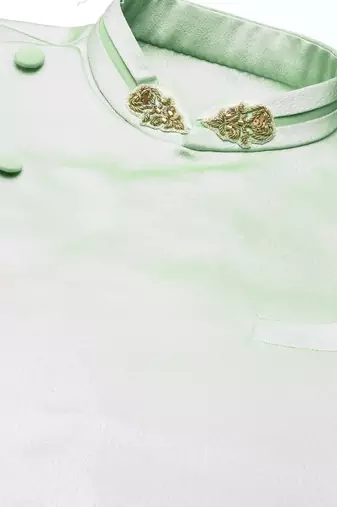 Green draped indo set