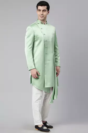 Green draped indo set