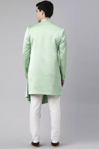 Green draped indo set