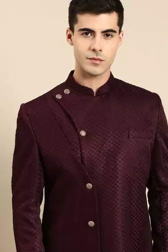 Maroon premium indo set